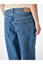 Cotton Comfortable Fit Regular Leg Balloon Denim Trousers -Balloon Jean - 3