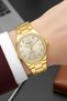 Steel Cord Steel Case Women Wrist Watch Gold Sdfer185