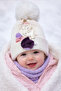 1 - 4 Years Old Baby Girl Wool Beret Hat Stylish Design - 3