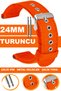 24mm Fossil-Welder-Casio-Seiko-Omega-Armani Watch Compatible Cloth Textile Nato Watch Band F3224Mm