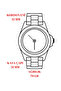 Women's Wristwatch Silver-Black Color Steel Band & Case Sddk089 - 5