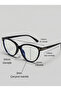 River Black Cat Eye Blue Block Glasses with Metal Accessories and Blue Light Protection (Medium - Large Size) - 2