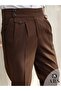 Ars Magi̇c Box New Season Cotton Baggy Double Pleated Comfortable Cut and Metal Buckle Standard Size Pants