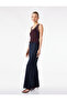 Straight Wide Leg High Waist Fabric Trousers - 2