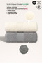 Towel Set of 2 100% Cotton Certified Hand Face Kitchen Towel 50X90Cm Cream - Gray - 2