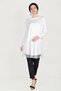 Three-Dimensed Flower and Tule Detailed Tunic 40519