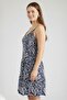 Women Textured Mini Dress, Multicolor - 4