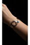 Zircon Stone Evil Eye Beaded Quarter-Size Handcuffs - Steel - 7