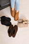 Platform Fur Lined Boots Brown - 6