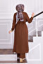 Belden Tie-Up Pants Hijab Set Brown - 5