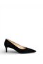 Women's Classic Short-Heeled Leather Shoes - 5