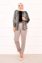 Striped Hijab Pants Mink