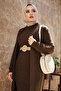 Braided Cardigan Set Brown - 2
