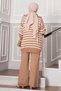 Trucker Collar Zippered Knitwear Set Ten - 5