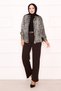 Pins Detailed Palazzo Trousers Brown