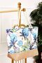 Patterned Straw Detailed Beach Bag -133 - 3