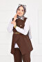 Belted Vest Hijab Double Set -11 - 2