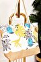 Patterned Straw Detailed Beach Bag -131 - 2