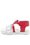 Elenis Genuine Leather Red Silver Baby Girl Sandals - 4