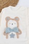 Newborn Baby 3-Piece Set with Hat, 0-3 Months, with a Bear Embroidery - 6