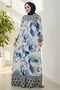Aymir Buttoned Woven Viscose Dress 1559 - Blue - 5