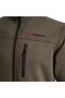 Men's Khaki Zippered Jacket - 4