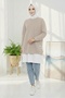 Arma Detail Pleated Tunic 1627 - Stone - 3