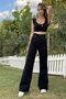 Women's Palazzo Black 90's Super High Waist Loose Jeans Palazzo Trousers - 3