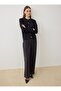 Gold Button Detailed Knitwear Cardigan - Black -