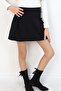 Girl's Shorts Skirt with Bow Accessories, Elastic, Ages 8-12, Black - 3