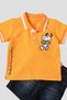 Baby boy cotton polo outfit pants top two-piece set wedding birthday engagement wedding ceremony holiday - 3