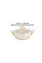 Caldora 18 cm Deep Granite Casserole Pot Cream Gold |   Non-Stick, Scratch-Resistant, Small-Sized Dowry Pot with Glass Lid - 3