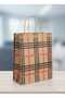 Kraft Paper Gift Bag/bag 25x12x31 25 Pieces Striped Colorful Pattern