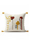 Cactus Bohem Punch Embroidered Kirlent Cover 42X42 cm - 6