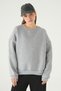 Gri guler rotund Sweat 1029 - 2