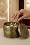 Gold Antique Colored Jewelry Box - Organizer with Lid Model 9