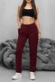 Women's High Waist Lycra Stretchy Carrot Cut Fabric Pants - 2