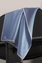 57% Silk 43% Viscos Twill Silk Monogram Patterned Indigo Colored 90X90 Scarf Sewing Shape : Hand Sewing - 3