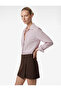 High Waist Pocket Detailed Viscose Blend Mini Skirt with Shorts