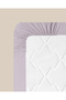 Novella Premium Soft Cotton Single Plus Fitted Sheet 120X200 cm Lilac - 7