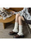 Vertical Striped, Fashionable, Versatile Baldir Socks for Women Acr7845 - Black - 6