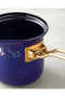 Azure Bloom Enamel Coffee Pot 10 cm Navy Blue - 3