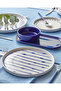Cosmos Ceramic Breakfast Set 14 Pieces for 6 People Navy Blue - 2
