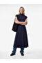 Cotton Draped Cap Sleeve High Neck T-Shirt - 2