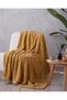 Leafy Garden Jacquard Wellsoft Tv Blanket 120X160 cm Mustard - 2
