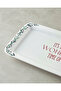 Wonderful Year Ceramic Kayak Plate 36X18 cm White - 3