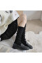 Vertical Striped, Fashionable, Versatile Baldir Socks for Women Acr7845 - Black - 3