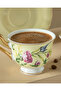 Vanilla New Bone China 4 Piece Coffee Cup Set for 2 Persons 90 Ml Light Yellow - 3