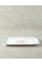Wonderful Year Ceramic Kayak Plate 36X18 cm White