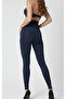 Extra High Waist Shaping Navy Blue Corset Leggings - 4